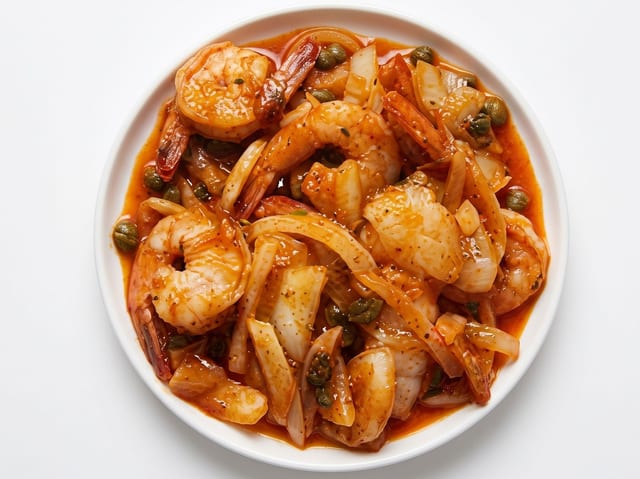 Spicy Garlic Shrimp Poke.